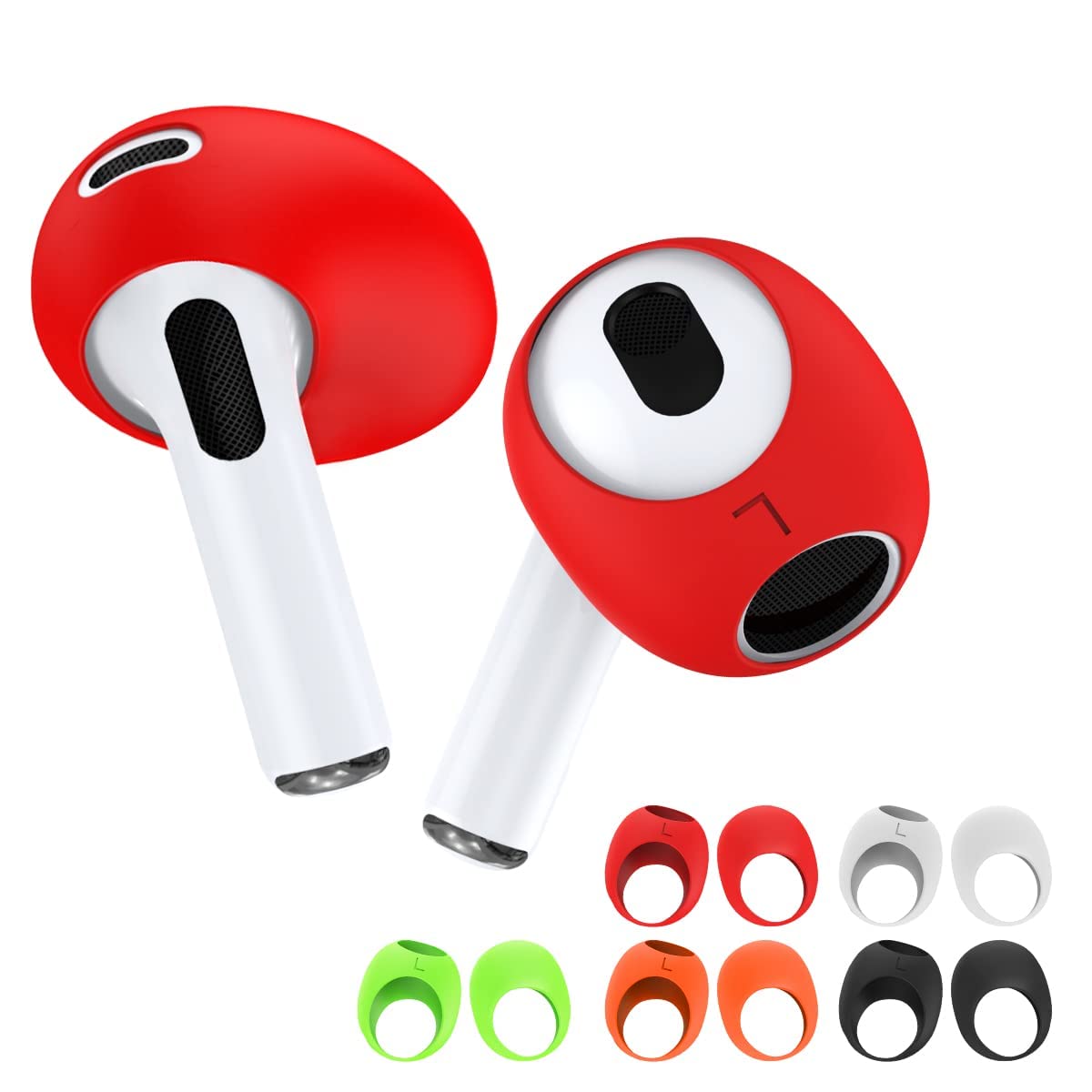 Sponsored Ad – MAKINGTEC Ear Tips Covers for AirPods 3 [Fit in The Case], Anti Scratches/Slip/Dust/Shock, Silicone Ear Covers Accessories Compatible with AirPods 3rd Generation (5 Pairs/5 Colors)