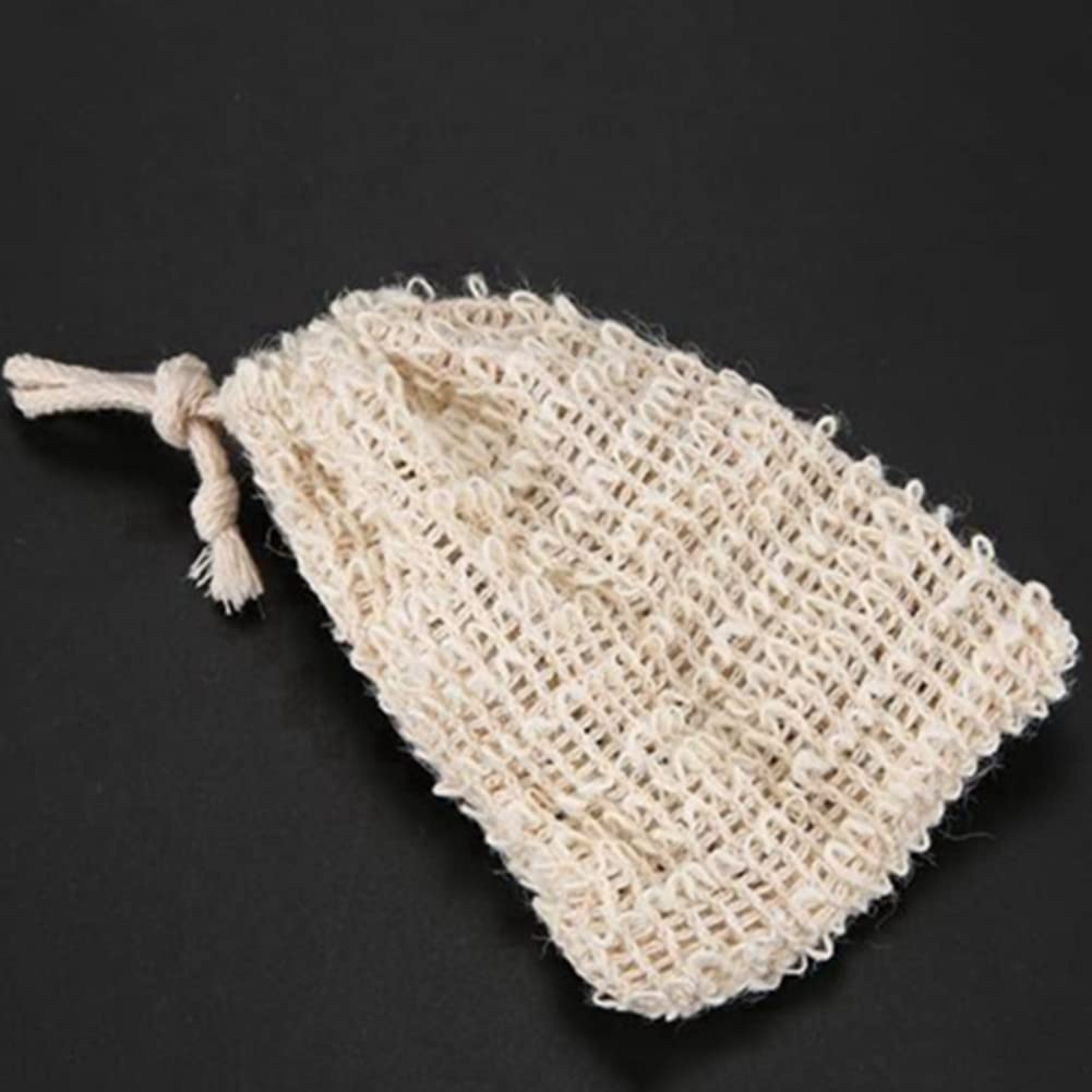 250 bolsas de jabón de sisal natural para ducha, baño, bolsa de jabón exfoliante