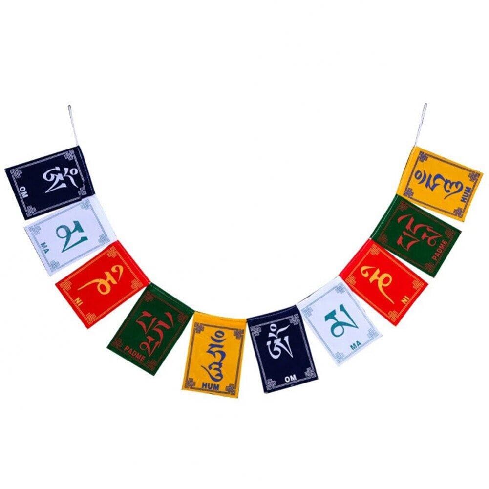 Lpitoy As Shown Tibetan Buddhism Prayer Flags 1Pc Mini Lokta Paper Prayer Flag Om Paper Prayer Flags For Meditation And Yoga Gifts