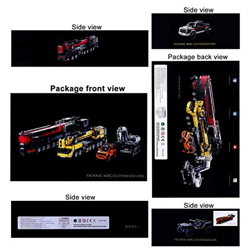 TYPIS Leic Technic LTM11200 Liebherr Kranmodell 7068Pcs 2.4G RC Mehrkanal-Riesenkranbaumodell mit 8 Motoren, kompatibel… – Bild 8