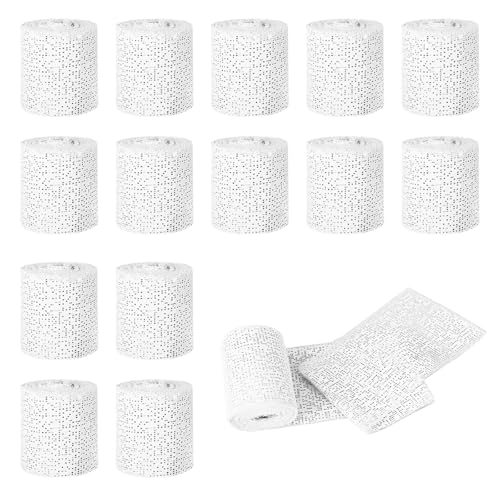 Cast Bandage Kit 15 Pcs Plaster Cast Bandage Kit Plaster Cloth Rolls Plaster Gauze Bandage for Art Crafts Modelling Moulds(5 * 270cm)