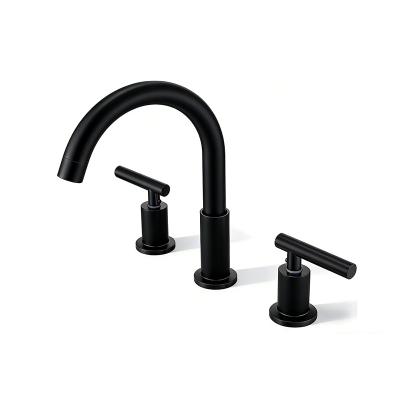 Fanjubei Black Split-Type Hot And Cold Stainless Steel Basin Faucet,