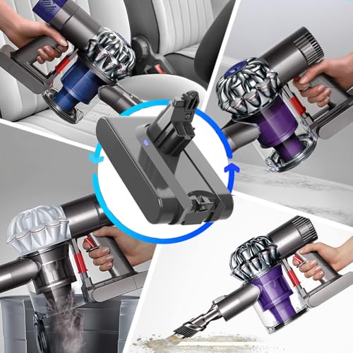 Akku Ersatzakku für Dyson V6,6000mAh Li-ion Akku Ersatzakku für Dyson V6 DC62 SV03 DC58 DC59 DC61 DC72 DC74 SV06 SV07 SV09 SV05