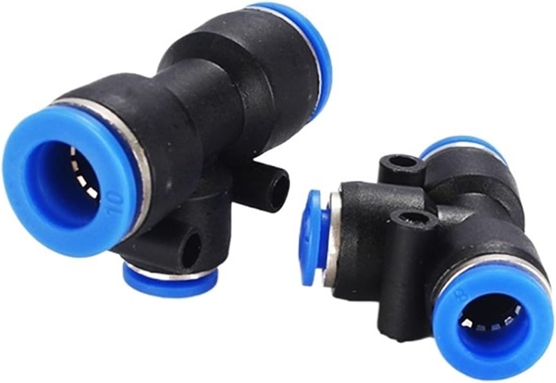 5PCS PEG Air Pneumatic 10mm 8mm 6mm 12mm 16mm 4mm OD Hose Tube Touch Push Into Straight Gas Fittings Quick Connectors Fitting(OD10MM-8MM)