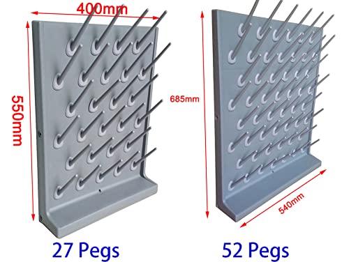 Liecaryam Bottle Drying Rack - 2Pcs Lab Drying Racks Bottle Drying Rack Pegboard Wall Mounted Desk Removable Pp Glassware Drying Draining Holder Education&Lab Cleaning Equipment (52 Pegs) #TOP1
