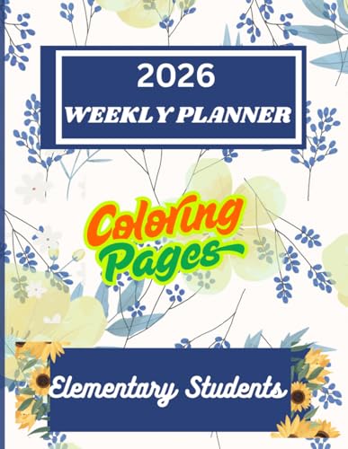 Weekly Plammer: A cool weekly planner with coloring pages for a productive organized school year image 2