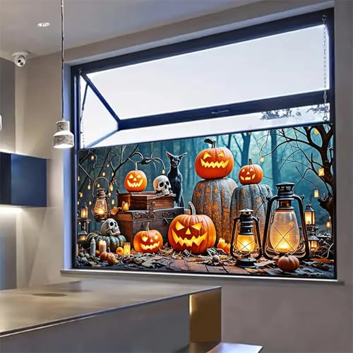 Vinilo decorativo para ventana Halloween HOMETITUTE 39.3x17.7 pulg miniatura 7
