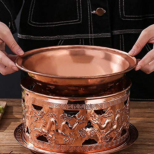 Olla caliente de cobre para hot pot estilo chino mongol miniatura 7