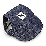 Leconpet Baseball Caps Hats with Neck Strap Adjustable Comfortable Ear Holes for Small Medium and La