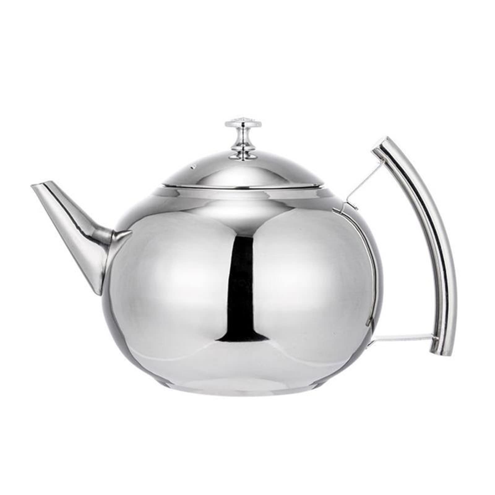 Tea Kettles, Kettle,TeapotWhistling Kettle. Silver Gold Colors Tea Kettle with Infuser Stovetop Teapots Steel Water Kettle Coffee Pot with Hotel Tea Tea Restaurant Pot Kettle (Color : Gold, Size : 1.