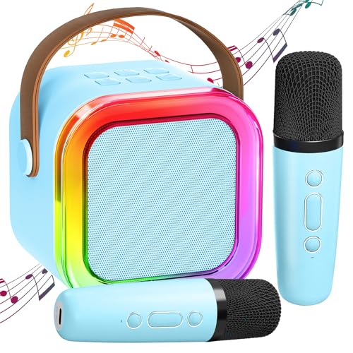 Karaoke Maschine Kinder mit 2 Karaoke Mikrofon Kinder: [Neueste]...