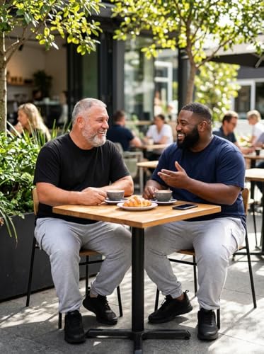 Image of MC BIG & TALL Men's Big and Tall T-Shirts - Stretch Cotton Crewneck T-Shirt Sizes 3X-10X - Durable & Breathable Everyday Tee