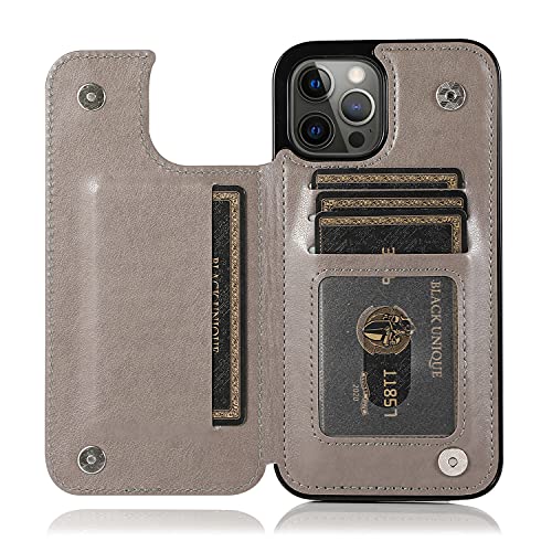 Coque iPhone 15 Pro 5G étui cuir rabat avec protection écran