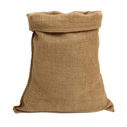 IPEA Bolsa de Yute de Grandes Dimensiones – 80 x 50 cm – Made in Italy – 1 Unidad – Saco de Yute Tejido Natural para Manualidades, Decoración, Jardín, Fiestas, Bricolaje, Caja de Objetos