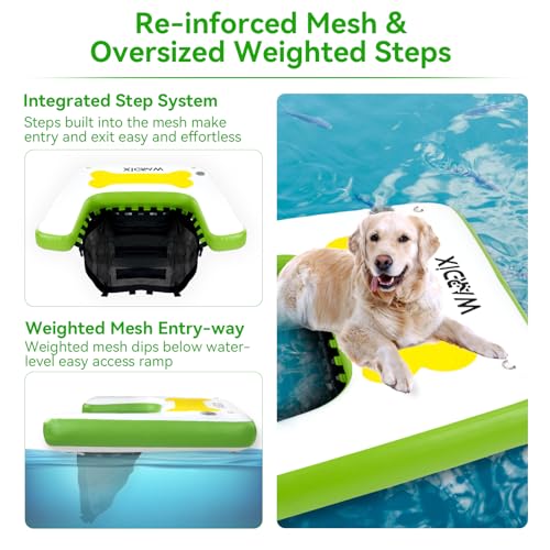 Dogpoolramp472x354extralargeinflatabledogboatrampdogonwaterrampupto255lbsdogwaterrampforboatpoollake  Cucciolini Doodles   cucciolini doodles