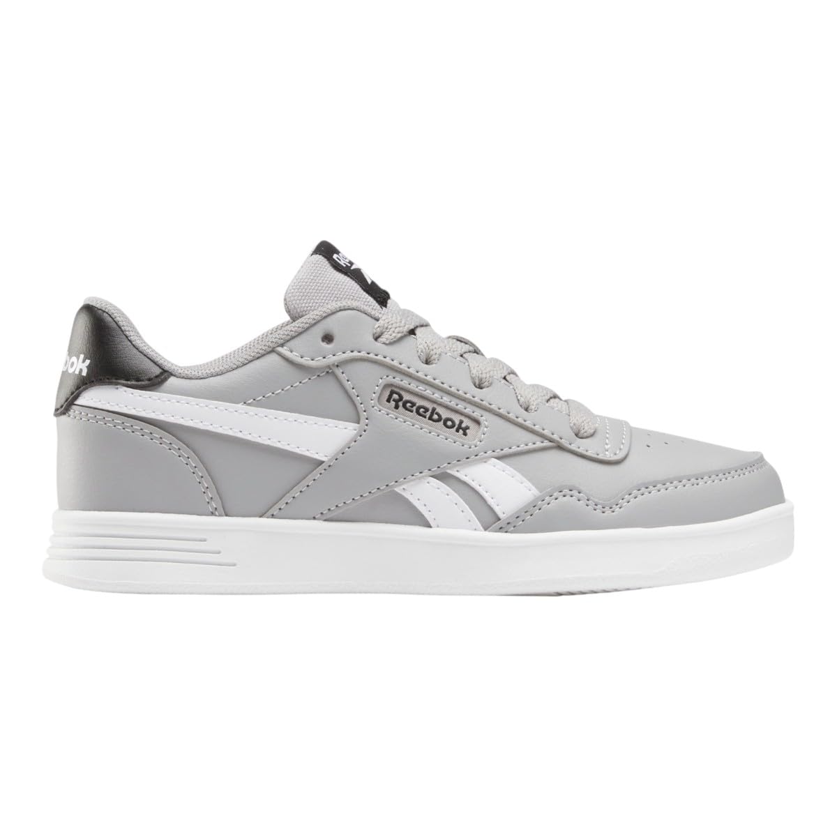 Reebok Boys' Court Advance Trainers, Grey2 Black Ftwrwhite, 2.5 UK Child