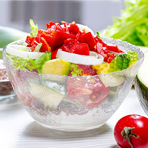 Plastic Punch Bowl with Ladle – Clear Punch Plastic Bowls – BPA Free Recyclable Punch Set of Bowl and 5 oz. Ladle – Embroidered Punch Bowl with Serving Ladle for Parties - Image 4