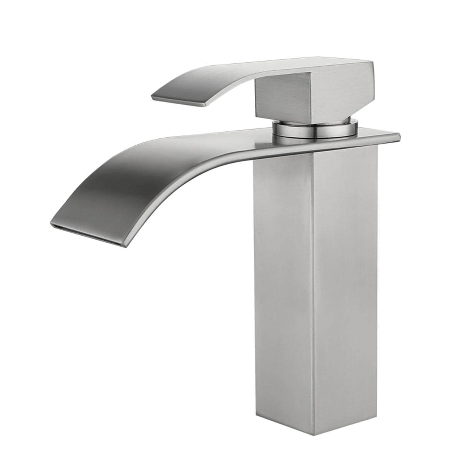 SOHNVWTGD Basin Taps Mixers Waterfall 1 Hole Wide Bathroom Taps Mixer Waterfall Stainless Steel Bathroom Basin Taps,Drawing