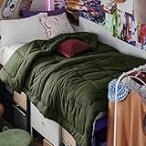 Bedsure Comforter Duvet Insert - Quilted Comforters Twin XL Size, All Season Duvet, GentleSoft Down Alternative Bedding, with 8 Tabs, Gifts for Women/Men, Olive Green, Twin XL 92 x 68 Inches