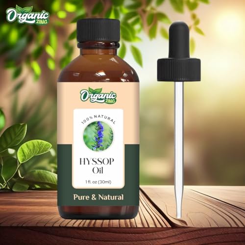 Image of Organic Zing Hyssop (Hyssopus Officinalis) Oil | Pure & Natural Essential Oil for Skincare, Massage, Aroma and Diffusers- 30ml /1.01fl oz