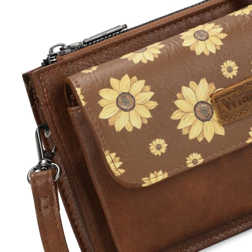 Image of Wrangler Crossbody Wallet for Women RFID Clutch Phone Purse with Credit Card Slots