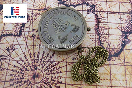 Brújula de bolsillo Brass Compass 1818 miniatura 2