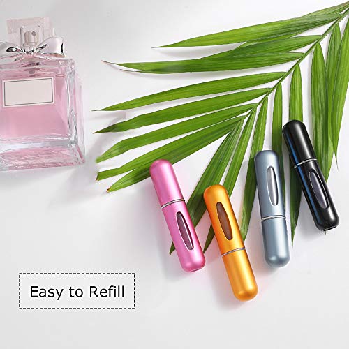 KKmoon Mini frascos de perfume recarregáveis ​​portáteis bomba spray atomizador para viagens 5ml