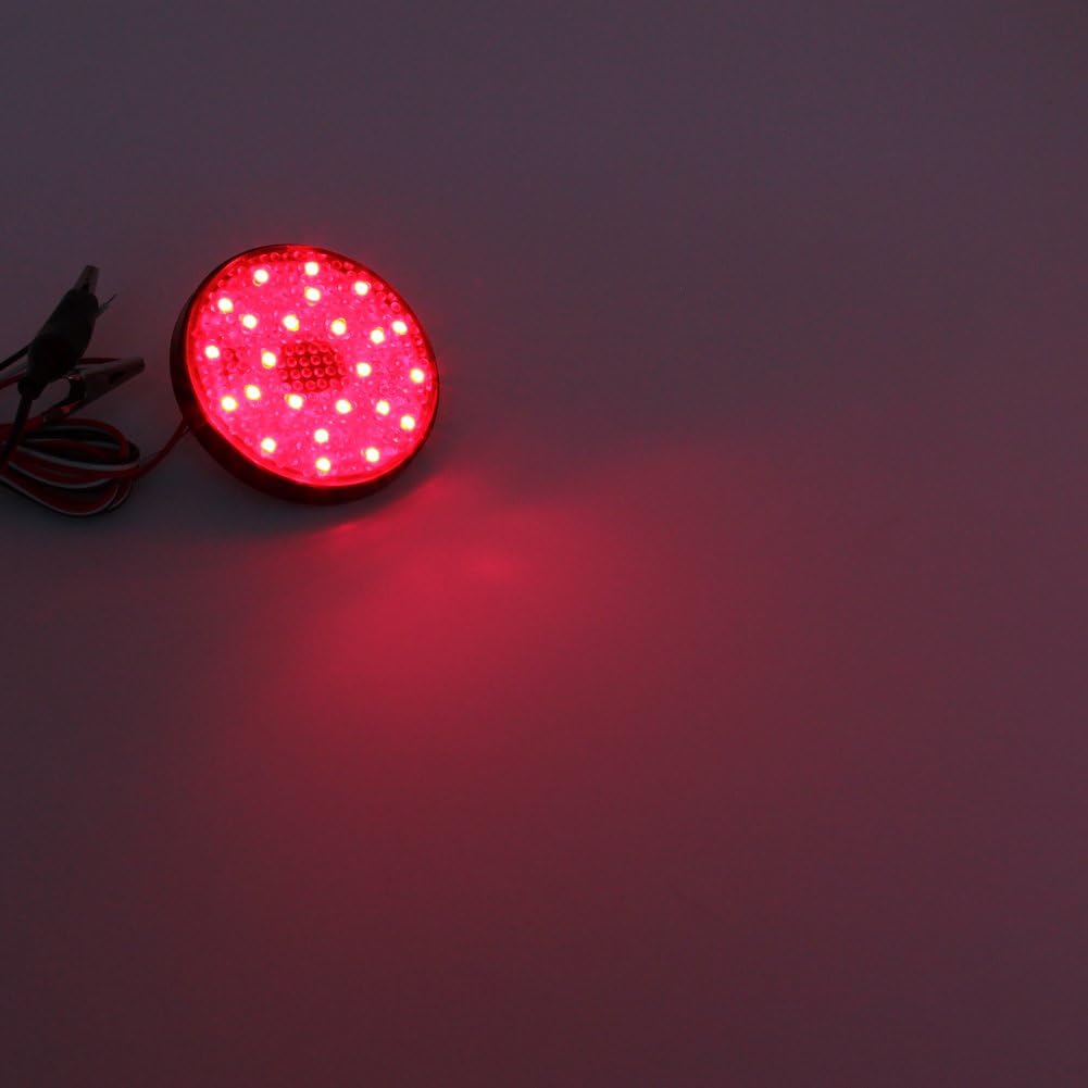 2Pcs Red Lens LED Rear Bumper Reflector Tail Stop Light Compatible with Toyota Sequoia Highlander Zrr70 Noah Fortuner Mitsubishi ASX/Outlander Sport