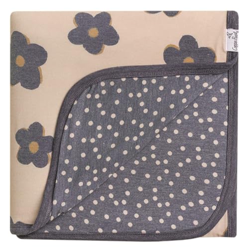 Image of Copper Pearl Large Premium Knit Baby 3 Layer Stretchy Quilt Blanket Gemma in Tan