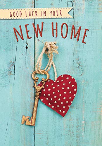 Piccadilly Greetings Traditional Occasion Card New Home - 7 x 5 inches blue red