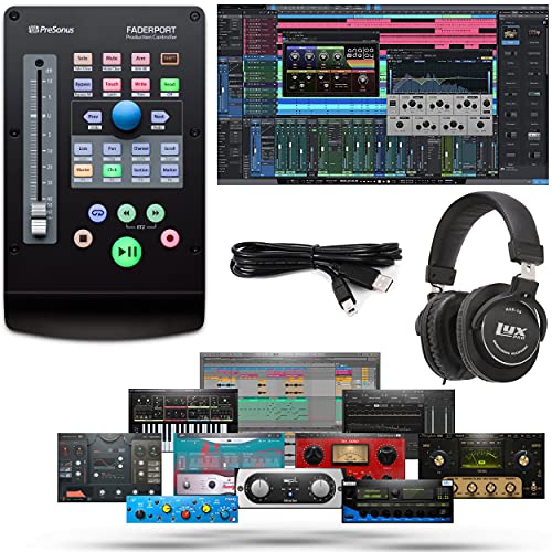 Presonus Faderport Single-Fader Usb Control Surface With Studio One, Daw Studio Magic And Plug-In Suite Software Pack And Lyxpro Headphones #TOP25
