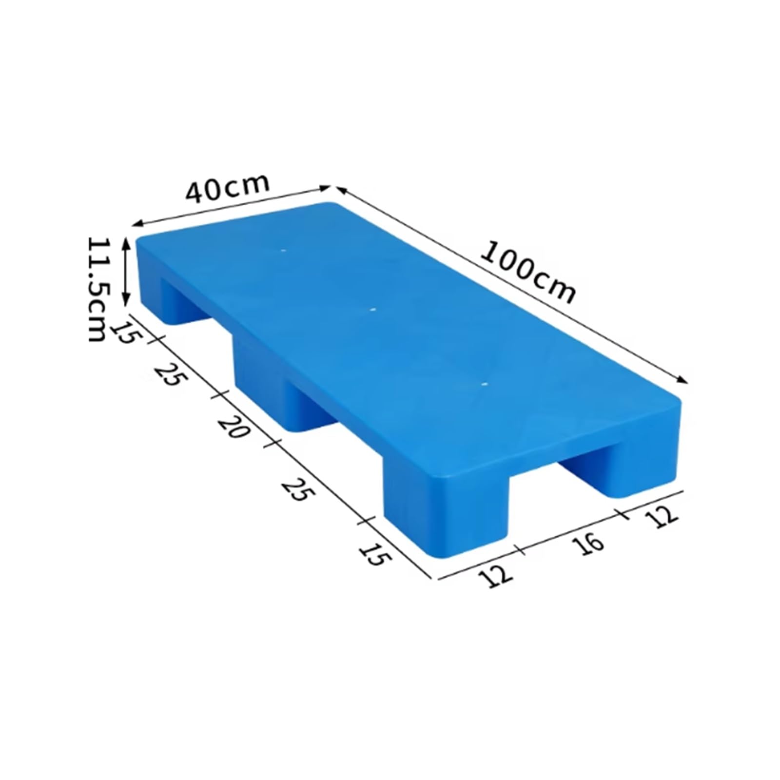 Palé de plástico para almacenamiento, impermeable, ligero, resistente al desgaste, fácil de apilar, rejilla para bastidores de sótano, supermercado al aire libre, almacén