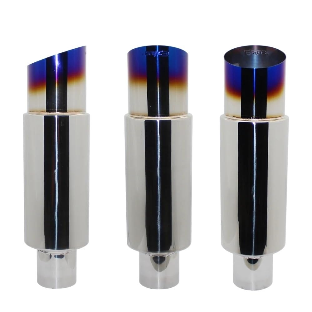 Tłumik rury wydechowej samochodu Jakość Interfejs ze stali nierdzewnej 51 57 63 MM Tłumik Samochodowy(002 blue 51mm)