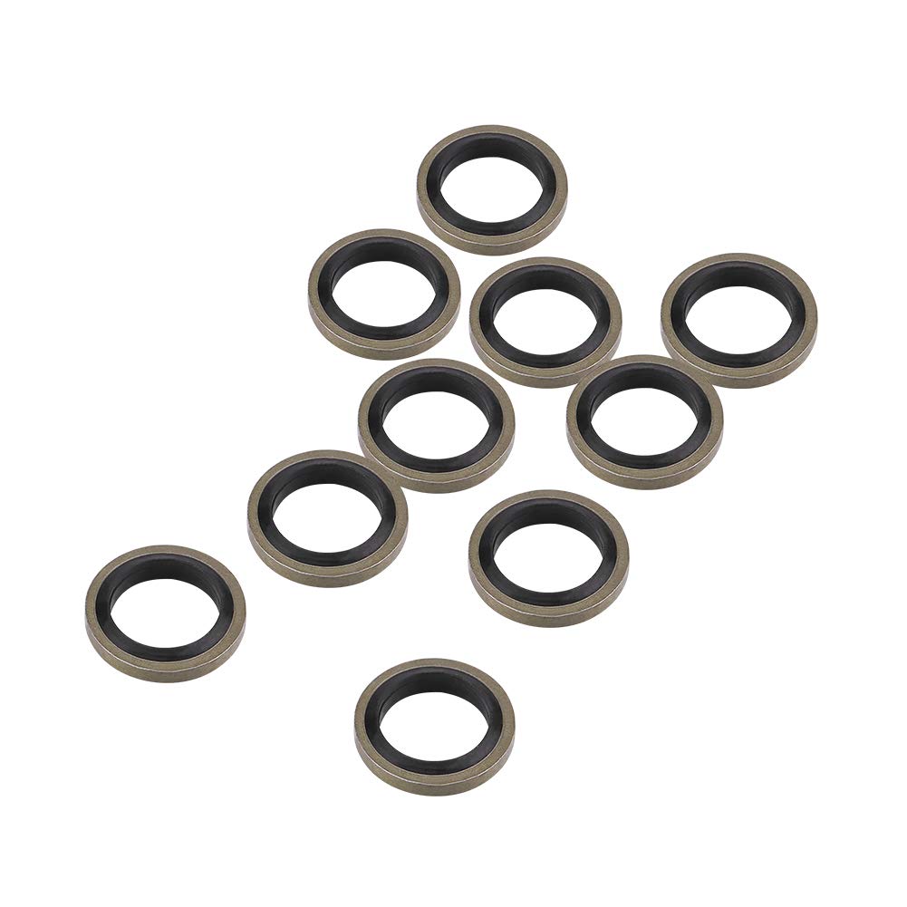 Boulon Banjo Frein Moto, 5 Pièces M10x1.25 M10x1.0 Kit Boulon Banjo et Rondelles Moto pour Étrier et Maître-Cylindre Frein