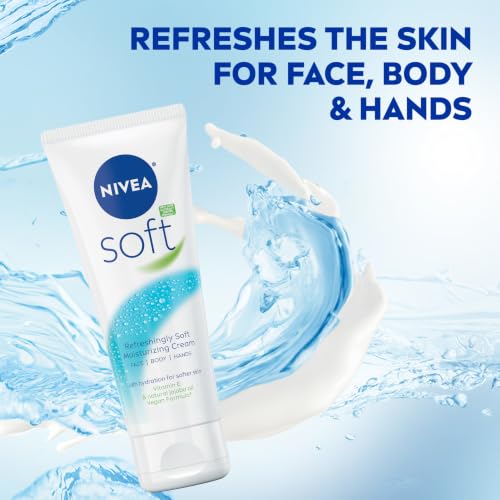 NIVEA Soft Moisturizing Cream for Body, Face and Hands, 3 x 2.6 OZ - image 4