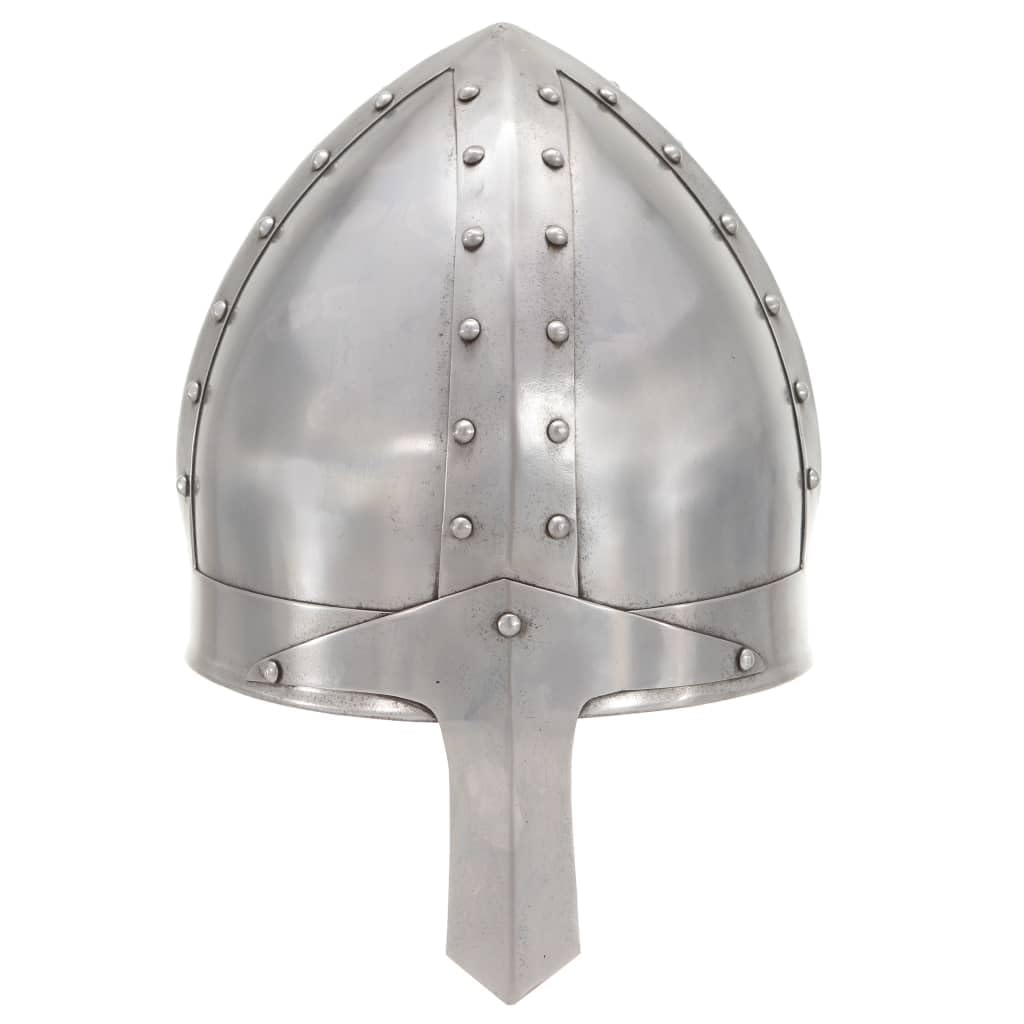 Genérico Réplica de Casco de Caballero Medieval Antiguo Larp Acero plata-286216