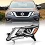 ACANII - For 2017-2020 Nissan Pathfinder Halogen w/LED DRL Projector Headlight Headlamp Replacement Left Driver Side