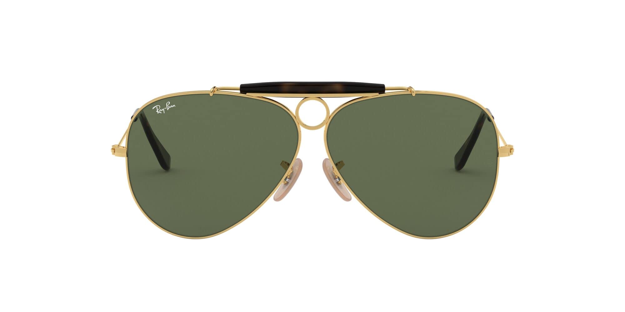 Ray-Ban Shooter Aviator Sunglasses, 62, Gold