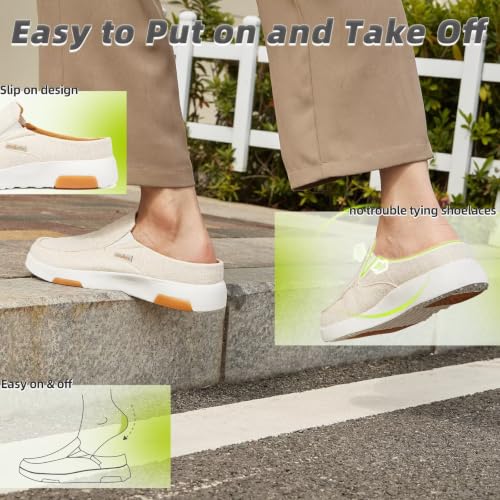 Image of OrthoComfoot Women's Arch Support Shoes,Plantar Fasciitis, Foot and Heel Pain Relief, Orthopedic Boat Shoes for Diabetic Bunions