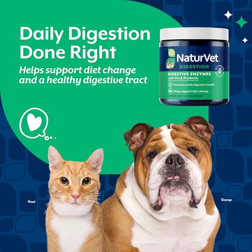 Image of NaturVet Digestive Enzymes with Pre & Probiotic for Dogs & Cats - 4 oz