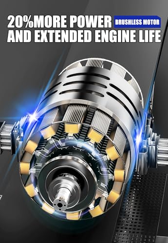 WILD BADGER POWER Snow Blower Cordless 40V Electric Brushless with LED 2Pcs 40V 4.0Ah Battery Longer Running Time for Wet Snow and Heavy Snow