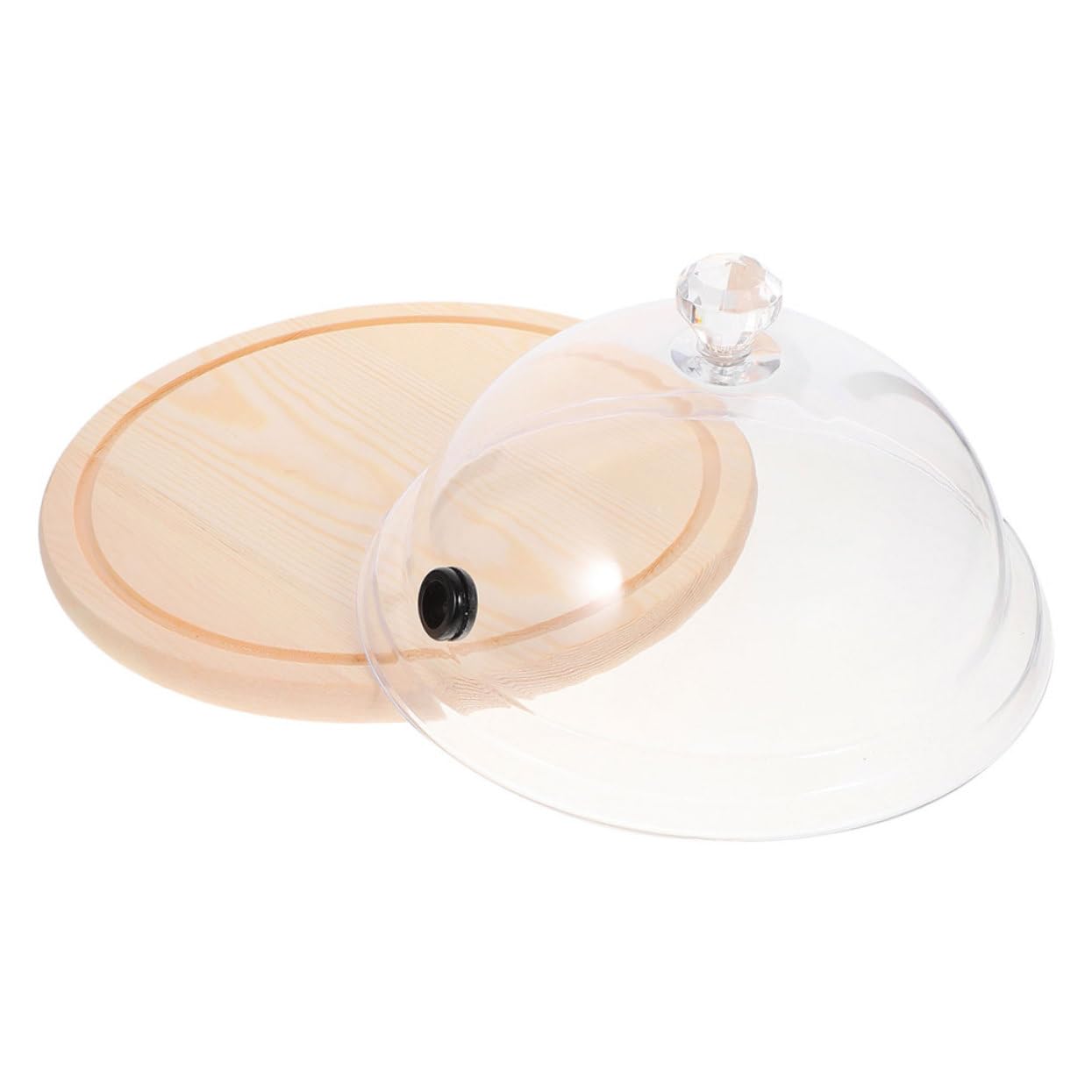 Cloche Design Unique et Confortable Protectrice Réutilisable en PC Transparent pour Gâteau et Fruits pour Présentation de Desserts