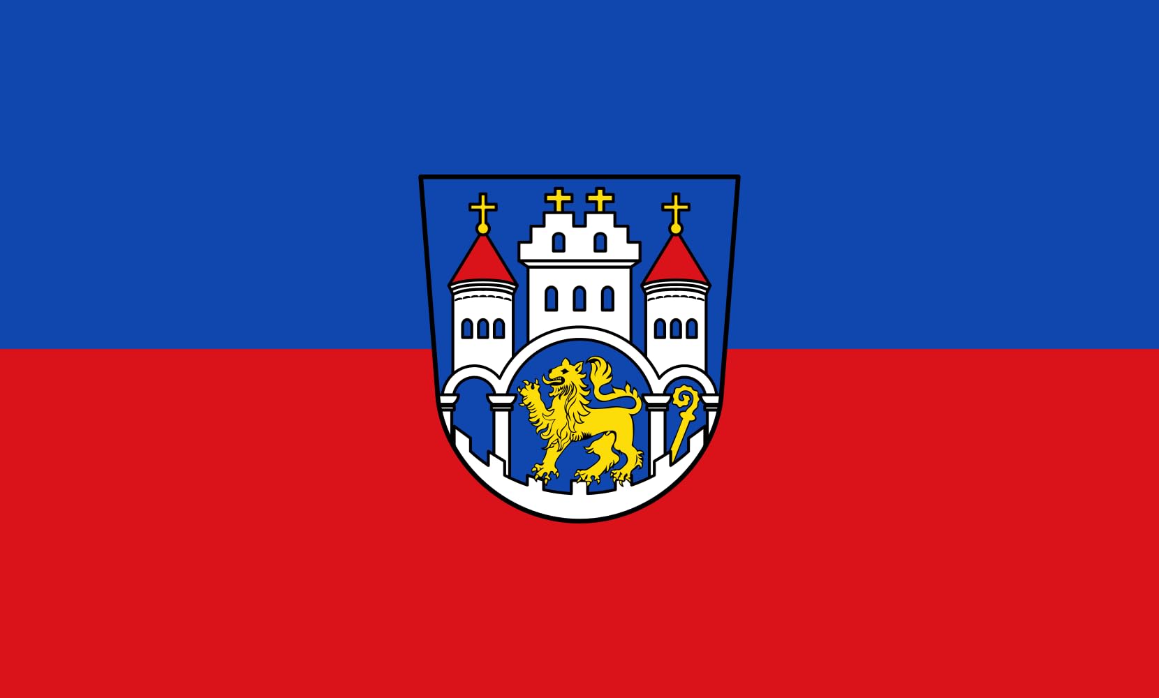 Drapeau paysage de Bodenwerder Münchhausenstadt pour pavoiser votre mairie ou grand jardin