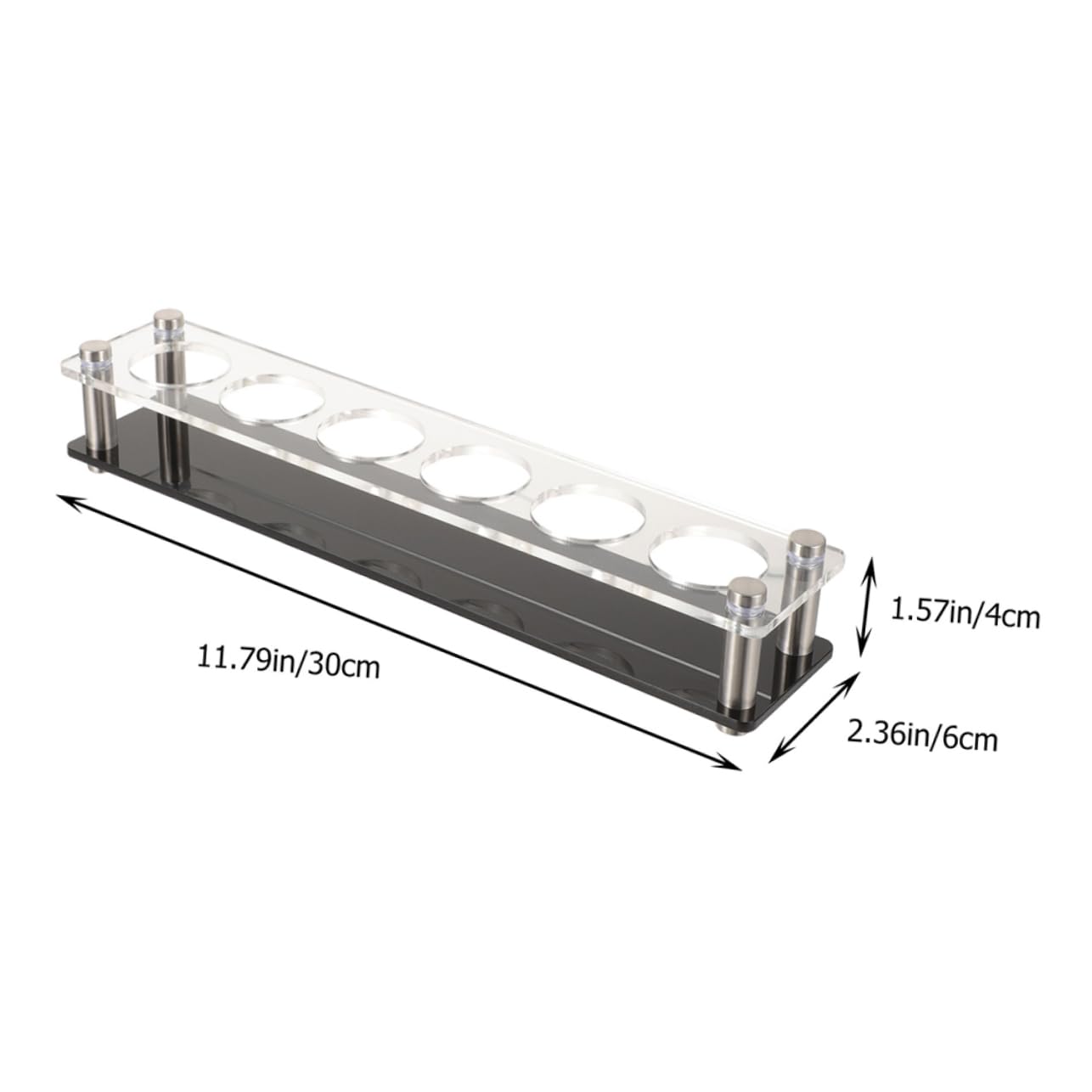 Kichvoe 2Pcs Acrylic Shot Glass Holder Tray Serving Board for Beer Wine and Liquor Glasses Elegant Display Rack for Home Bar and Parties Easy to Clean and Maintain