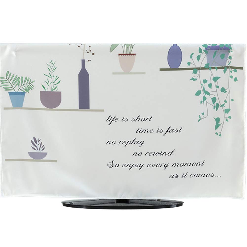 Photo 1 of TINTON LIFE Premium Quality Wrinkle Free Polycotton Indoor TV Dustproof Cover Cloth(Plant, 65")
