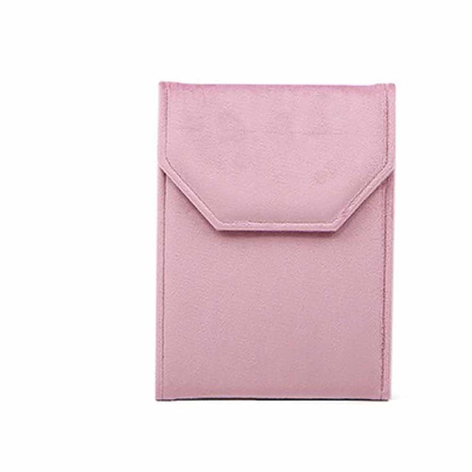 WLIHDB 3Pcs Velvet Material Jewelry Pouch Foldable Design Snap Button Closure Necklace Organizer Bag Soft Lining Storage for Jewellery