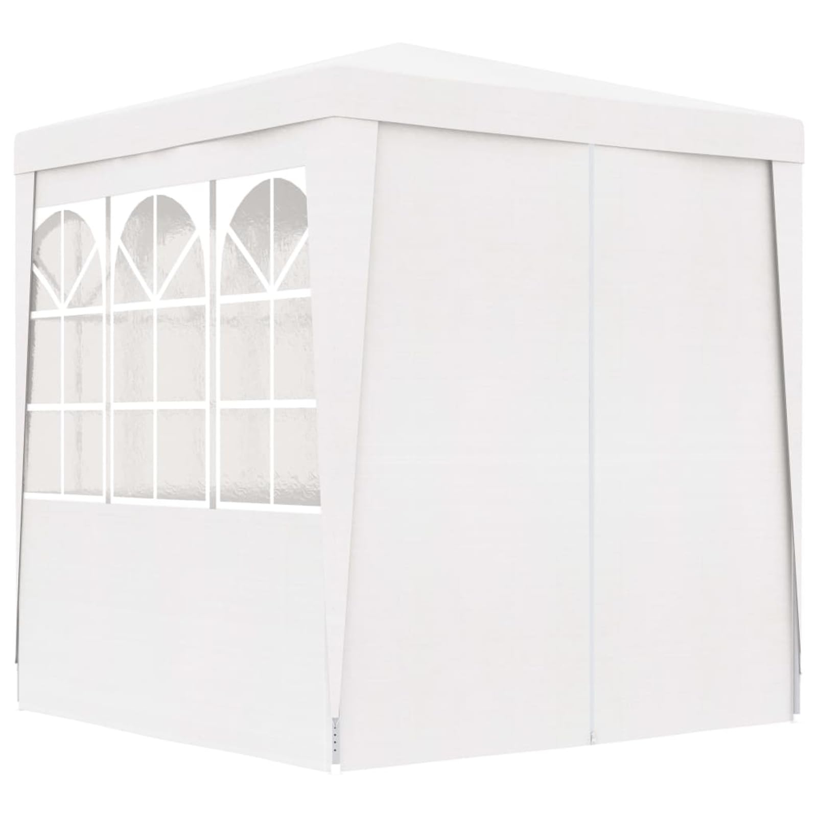 Homgoday Casa Mobilia Gazebo Professionale con Pareti 2x2 m Bianco 90 g/m², Gazebo da Giardino, Gazebo Ombrellone da Giardino Spiaggia Pesca Esterno Antivento per Arredo Giardino Terrazzo Ambienti