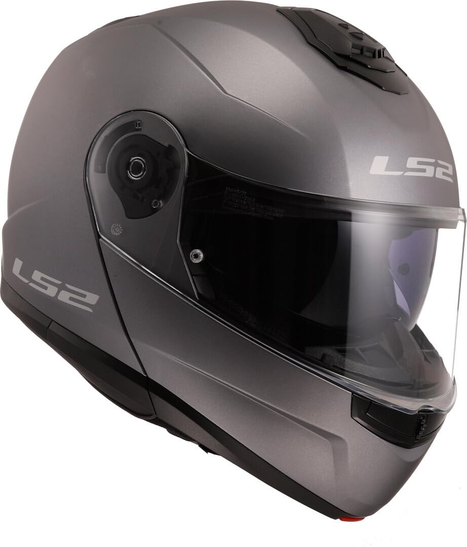 LS2, Casco Moto Modular Strobe II Matt Titanium, L