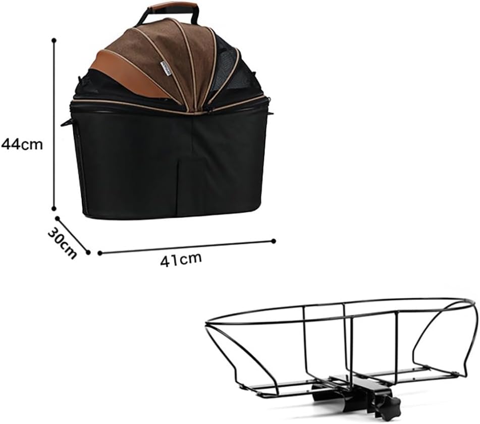Multifunctional Bicycle Pet Bag | 360° All - Round View & Sturdy Build | Pet Carrier for Bikes