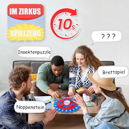 Asslye RASENDE WÖRTER Spiel Deutsch - Innovatives Wortspiel mit Timer, Buchstaben Drücken, Ideal für Familienspiele, Brettspiele und Partyspiele, Für Kinder und Erwachsene – Bild 4